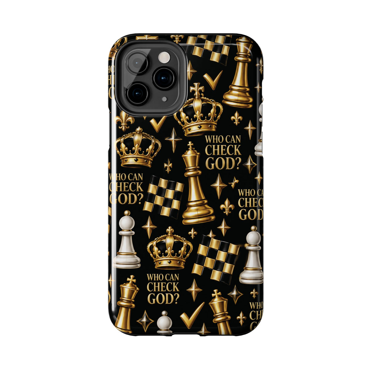 Who Can Check God? Faith Chess Tough Phone Case | Pray & Bloom