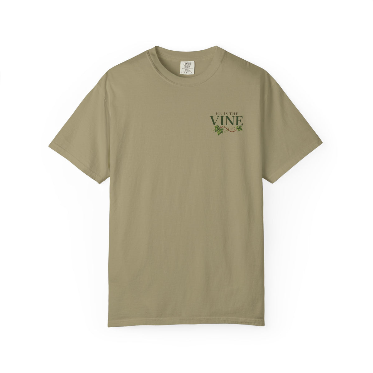 He Is the Vine Christian T-Shirt| John 15:5 Faith Based Tee| Pray & Bloom