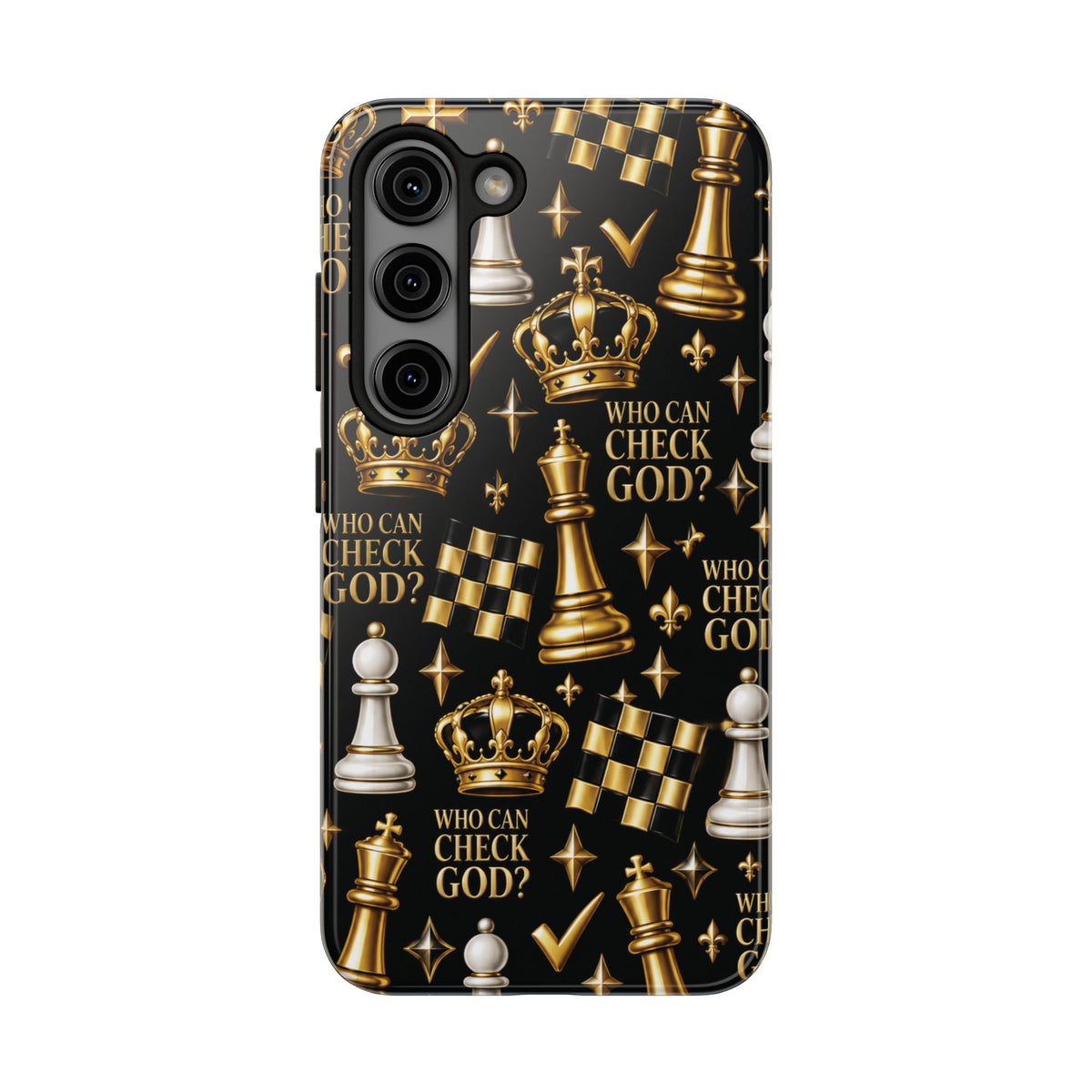 Who Can Check God? Faith Chess Tough Phone Case | Pray & Bloom