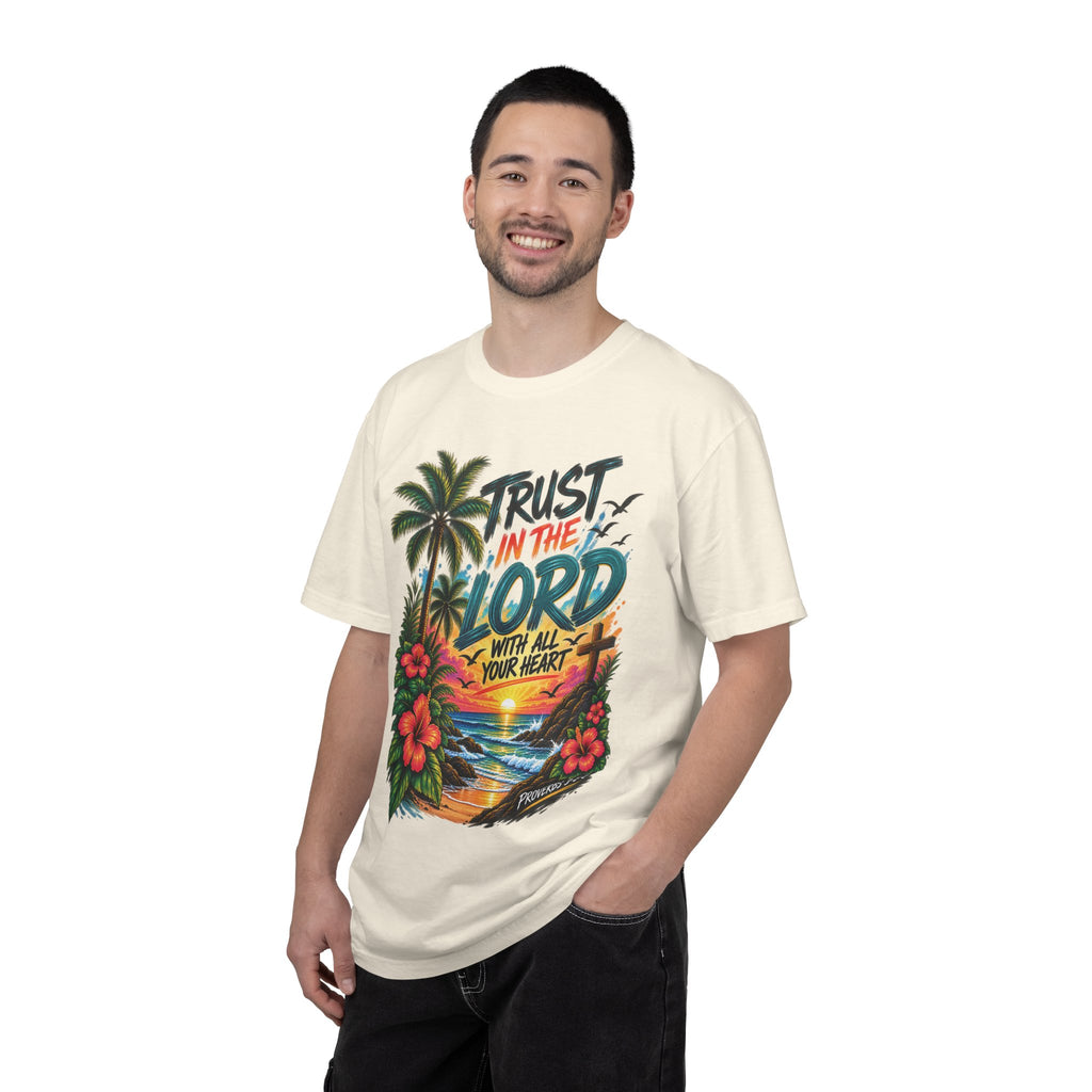 He Will Make Your Paths Straight Christian T-Shirt | Proverbs 3:5–6 | Pray & Bloom