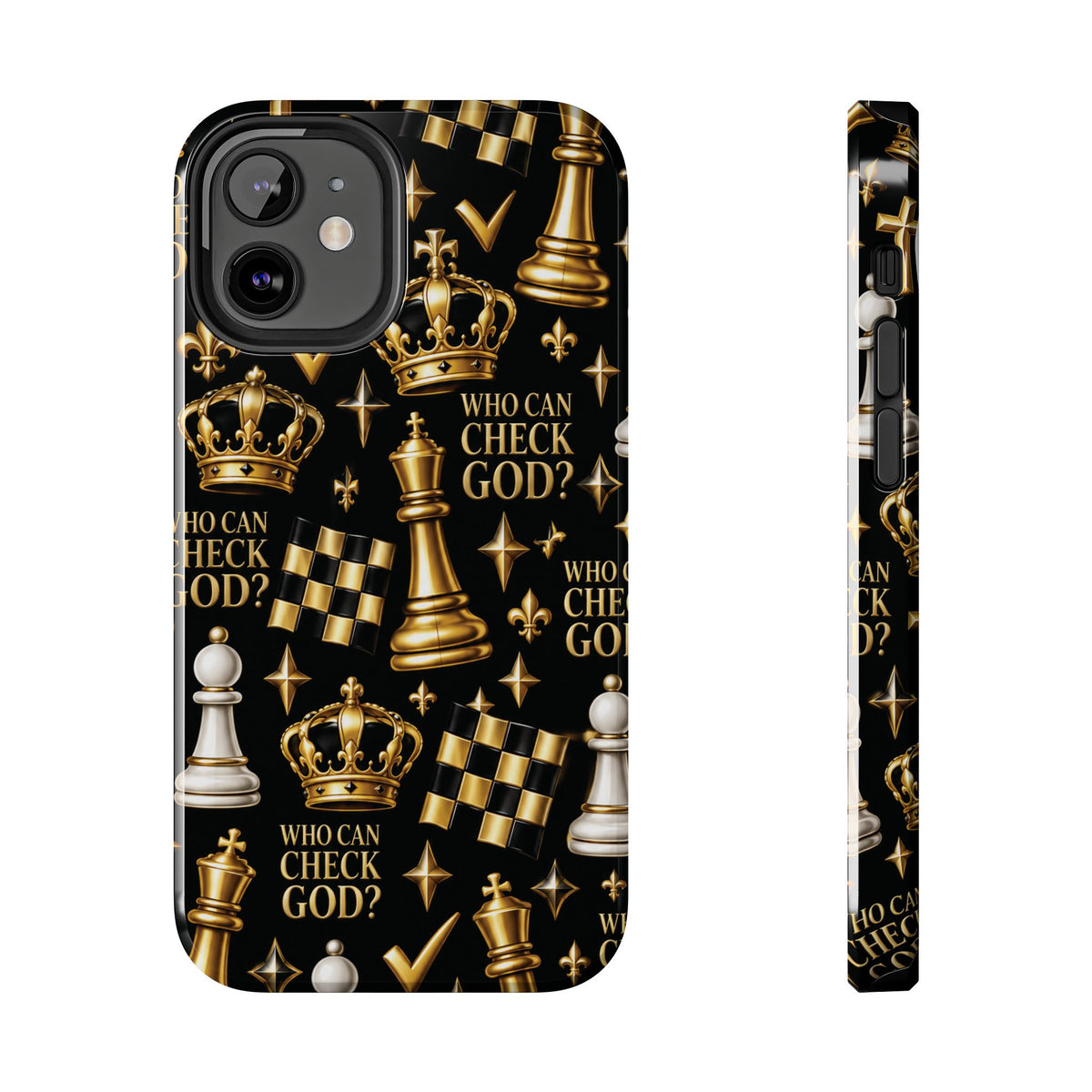 Who Can Check God? Faith Chess Tough Phone Case | Pray & Bloom