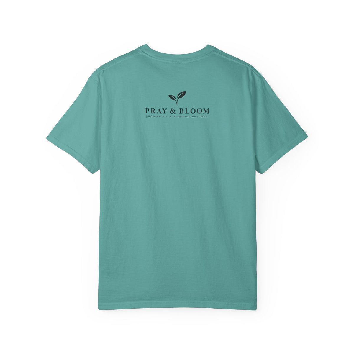 Overcomer Christian T-Shirt | Faith-Based Floral Cross Tee | Pray & Bloom