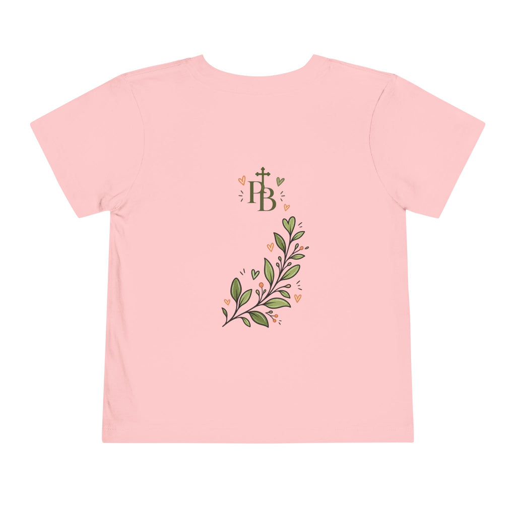 Growing With Jesus Kids T-Shirt | Christian Toddler Tee | Pray & Bloom