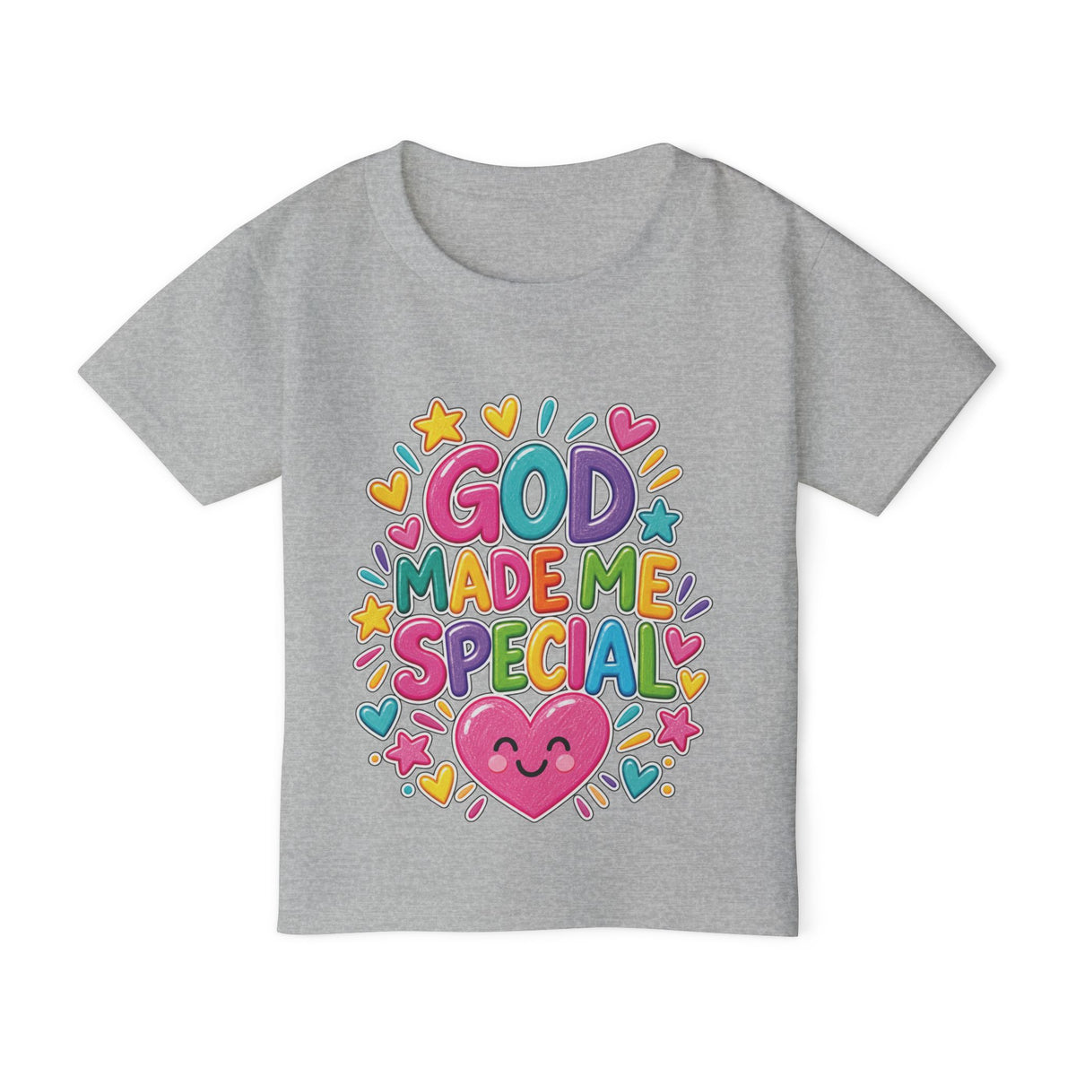 God Made Me Special Kids T-Shirt | Psalm 139:14 Christian Toddler Tee | Pray & Bloom