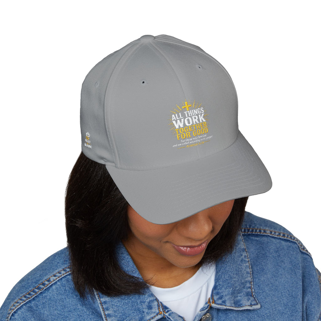 All Things Work Together for Good Christian Hat | Romans 8:28 | Pray & Bloom