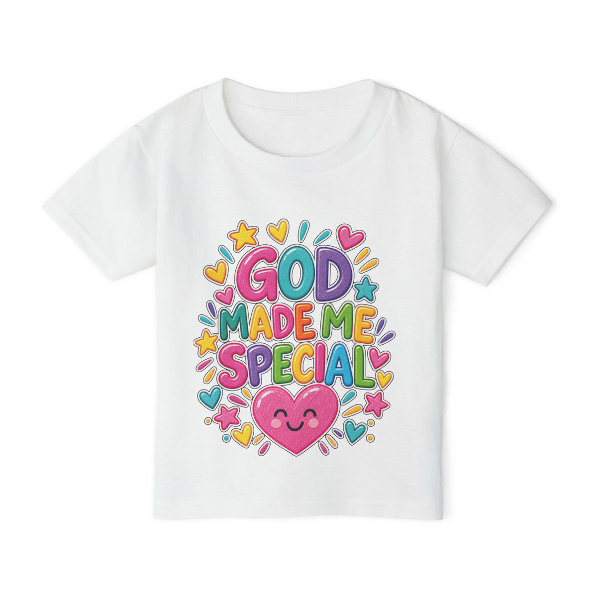 God Made Me Special Kids T-Shirt | Psalm 139:14 Christian Toddler Tee | Pray & Bloom
