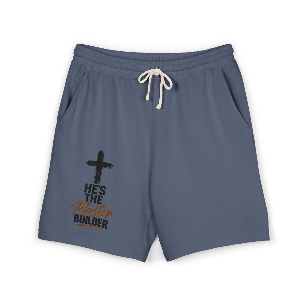 He’s the Master Builder Christian Sweat Shorts | Pray & Bloom