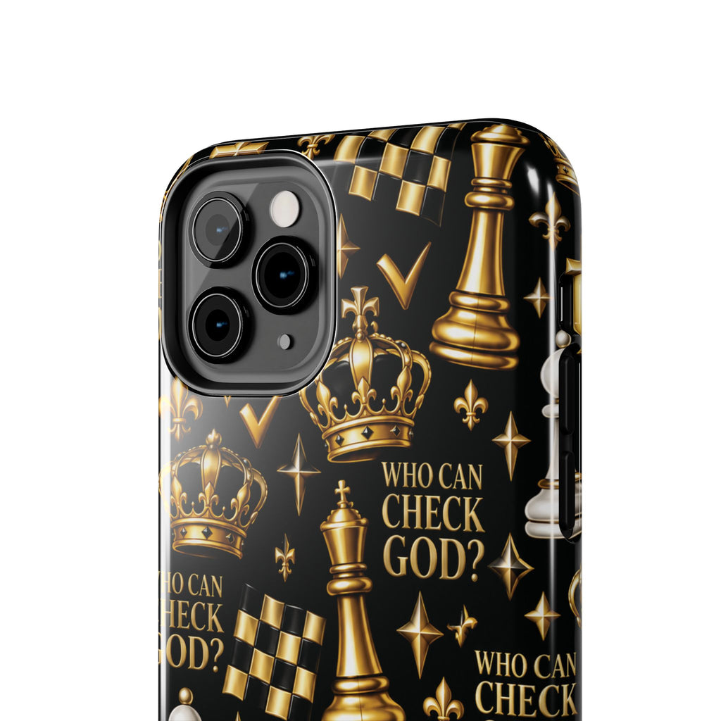 Who Can Check God? Faith Chess Tough Phone Case | Pray & Bloom