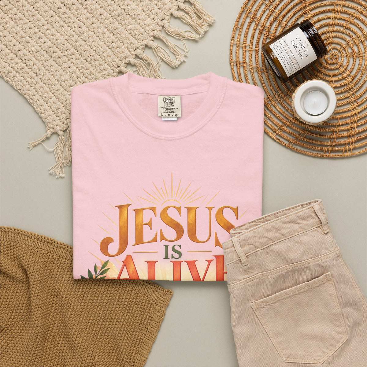 Jesus Is Alive Christian T-Shirt | Resurrection Faith Tee | Pray & Bloom