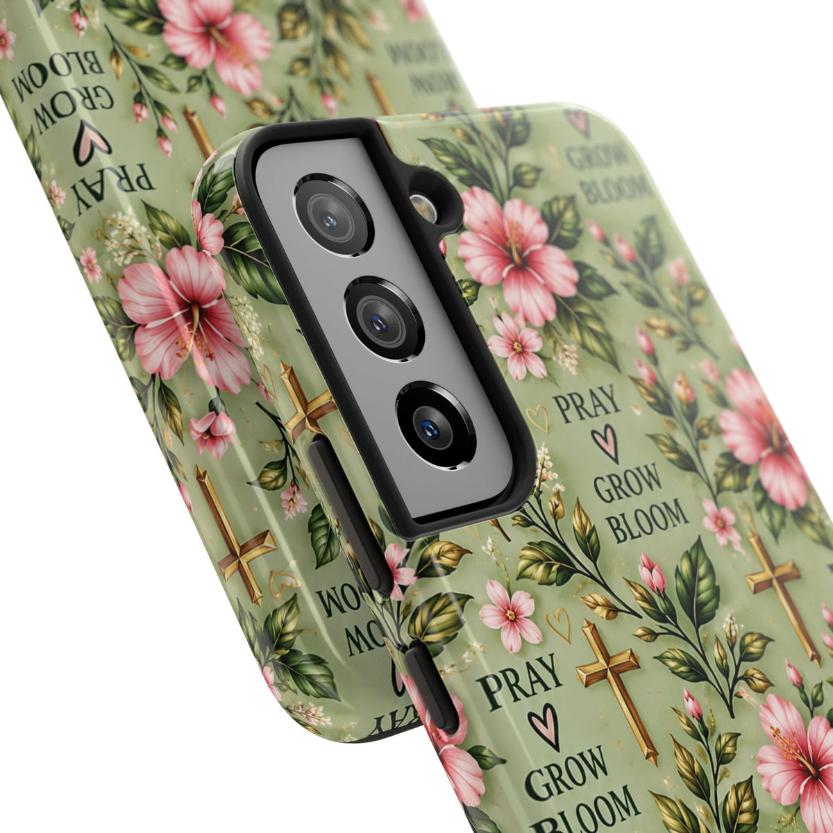 Pray Grow Bloom Christian Phone Case | Floral Faith Case | Pray & Bloom
