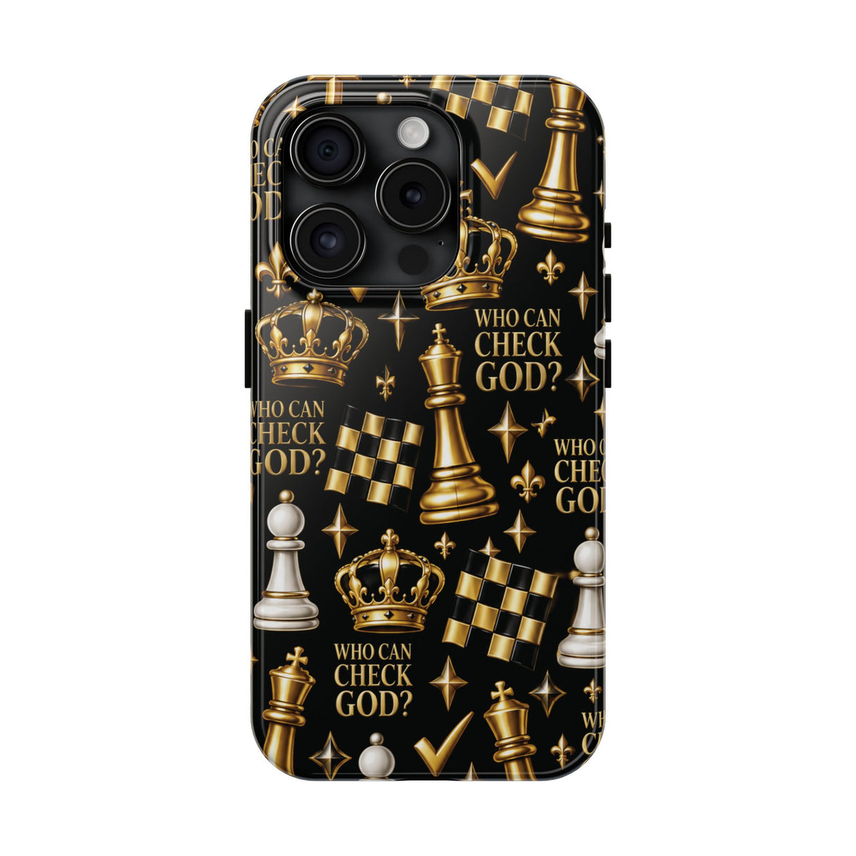 Who Can Check God? Faith Chess Tough Phone Case | Pray & Bloom