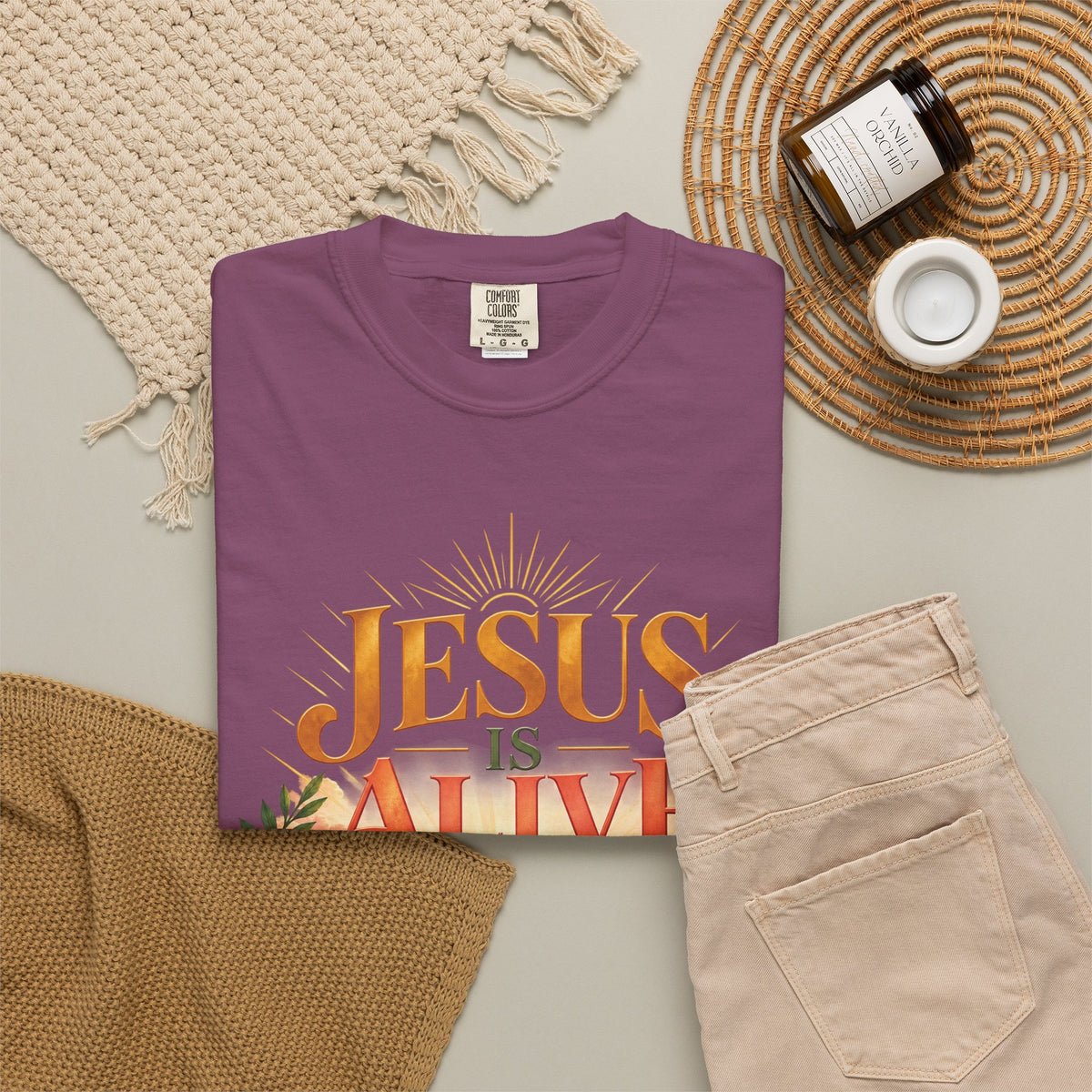 Jesus Is Alive Christian T-Shirt | Resurrection Faith Tee | Pray & Bloom