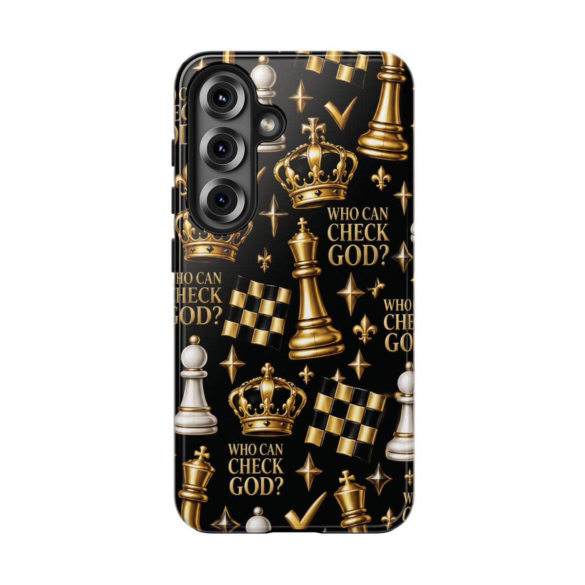 Who Can Check God? Faith Chess Tough Phone Case | Pray & Bloom