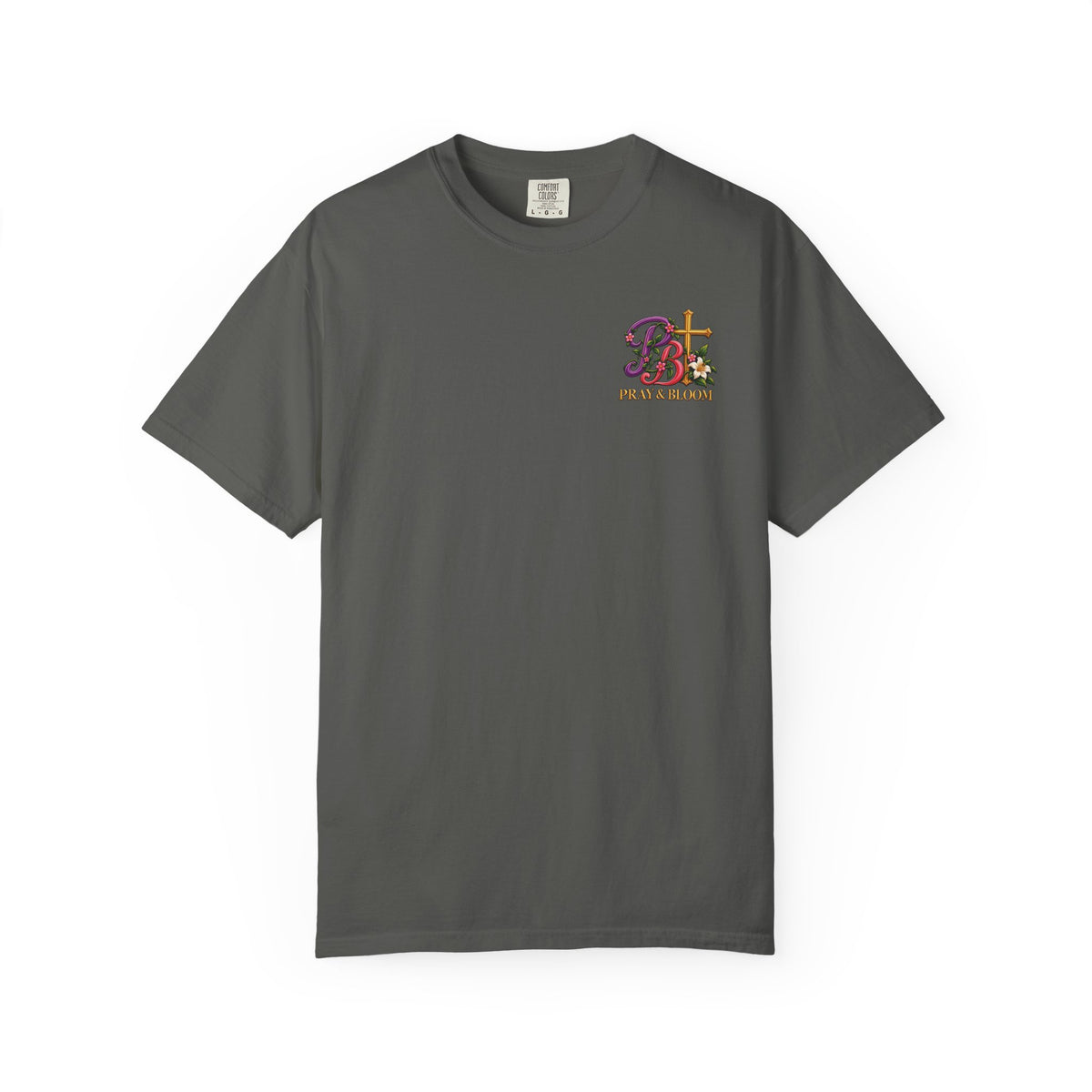 In His Hands Christian T-Shirt | Romans 8:28 Faith Tee | Every Thread Has a Purpose | Pray & Bloom
