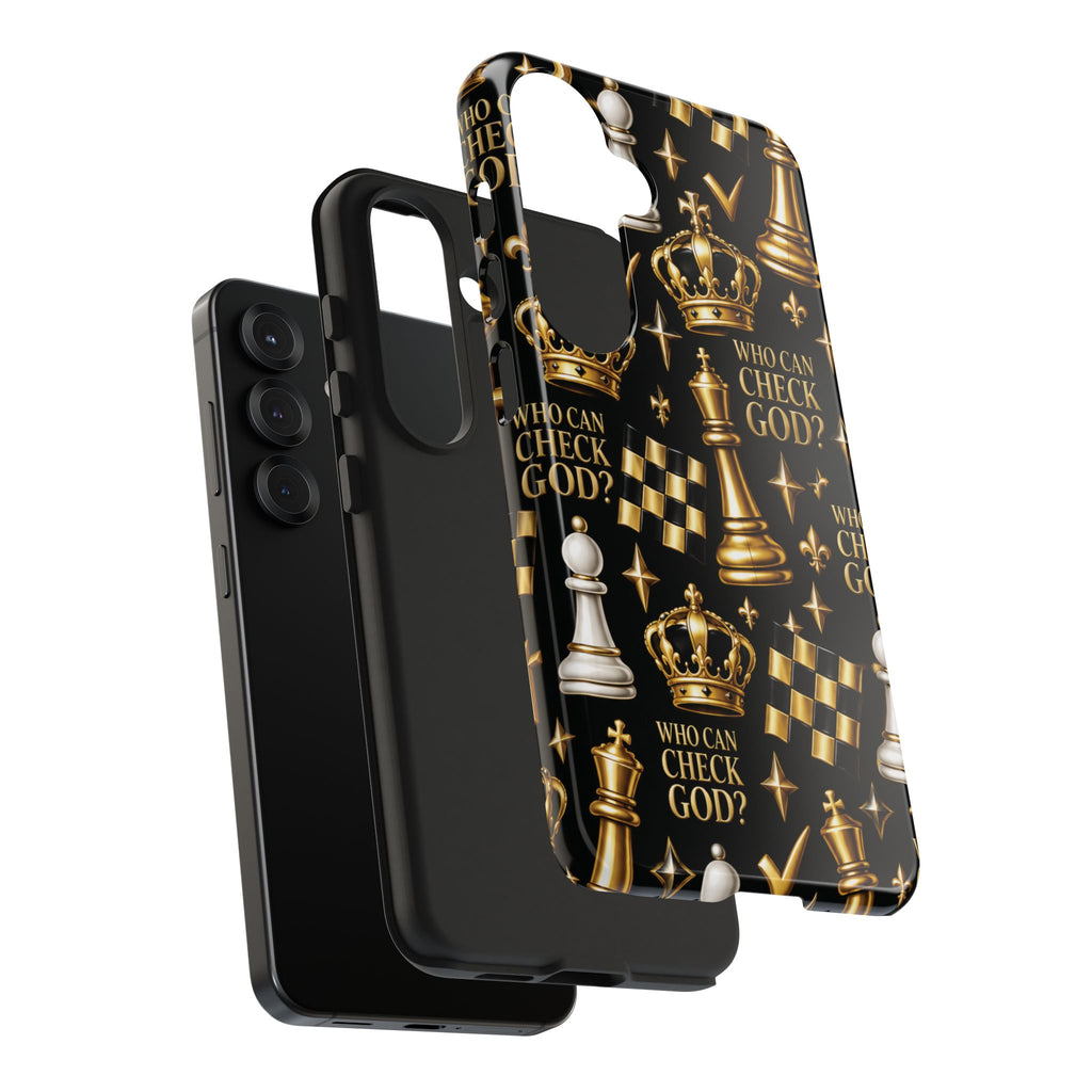 Who Can Check God? Faith Chess Tough Phone Case | Pray & Bloom