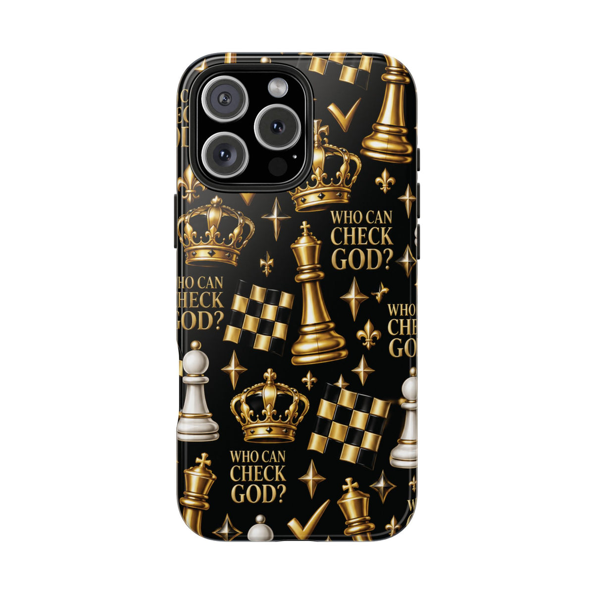Who Can Check God? Faith Chess Tough Phone Case | Pray & Bloom