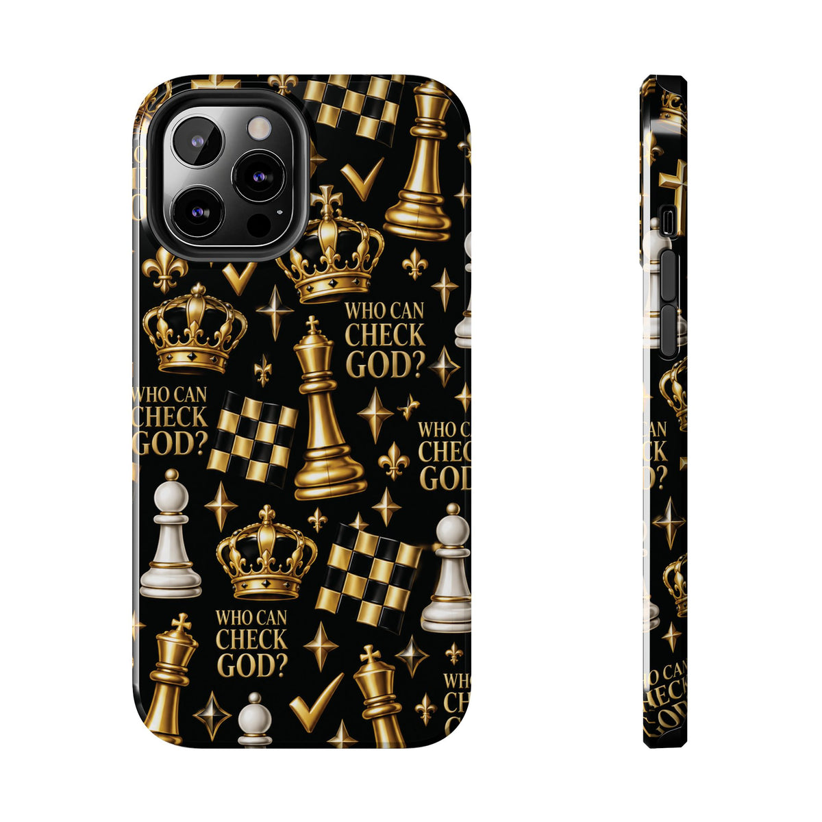 Who Can Check God? Faith Chess Tough Phone Case | Pray & Bloom