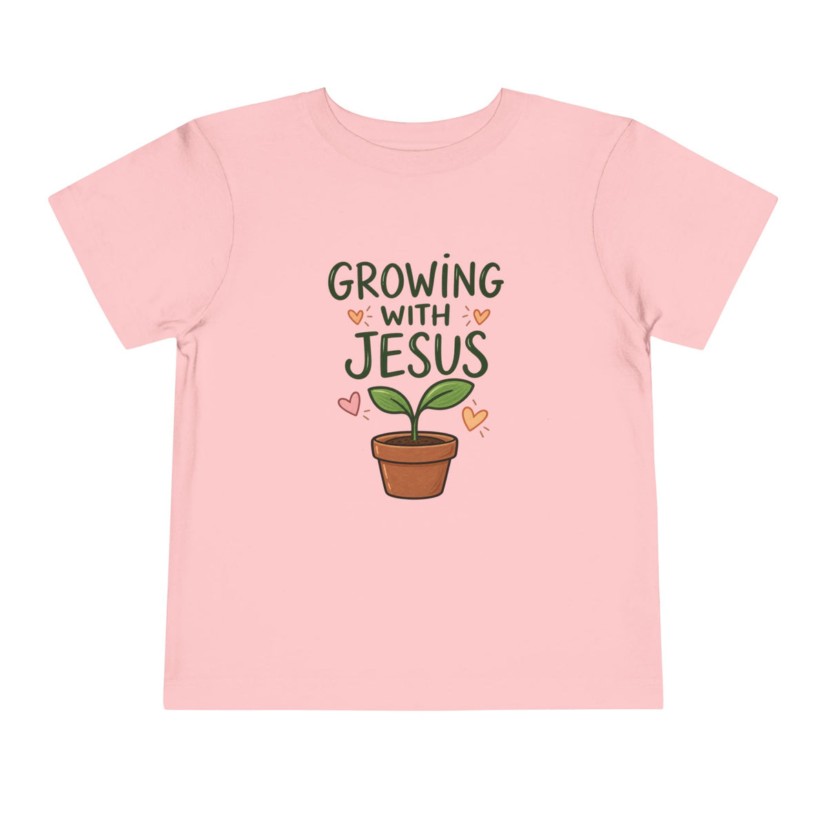 Growing With Jesus Kids T-Shirt | Christian Toddler Tee | Pray & Bloom