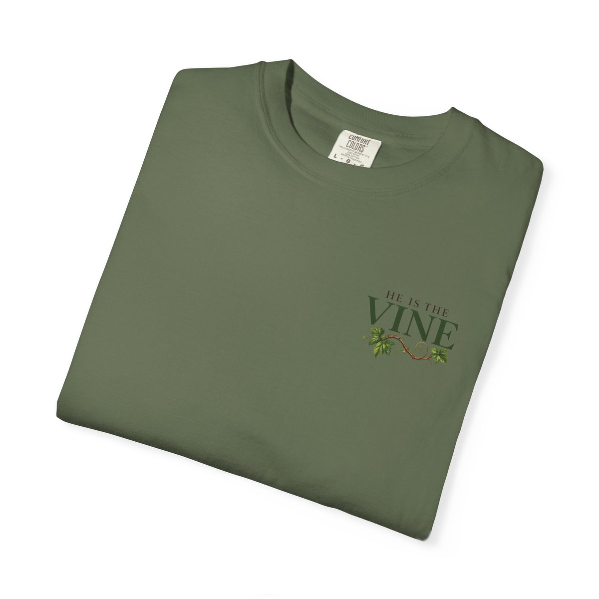 He Is the Vine Christian T-Shirt| John 15:5 Faith Based Tee| Pray & Bloom