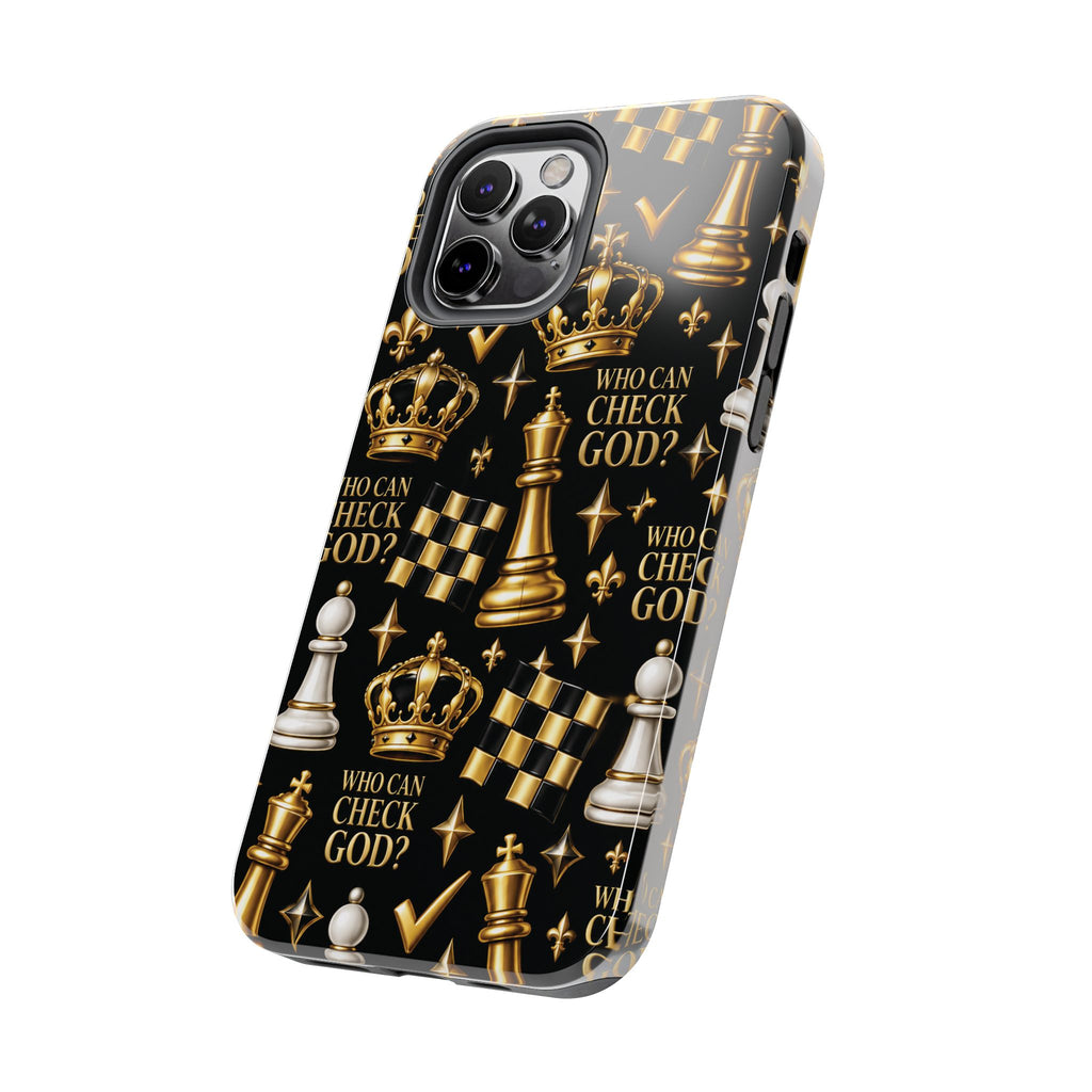 Who Can Check God? Faith Chess Tough Phone Case | Pray & Bloom