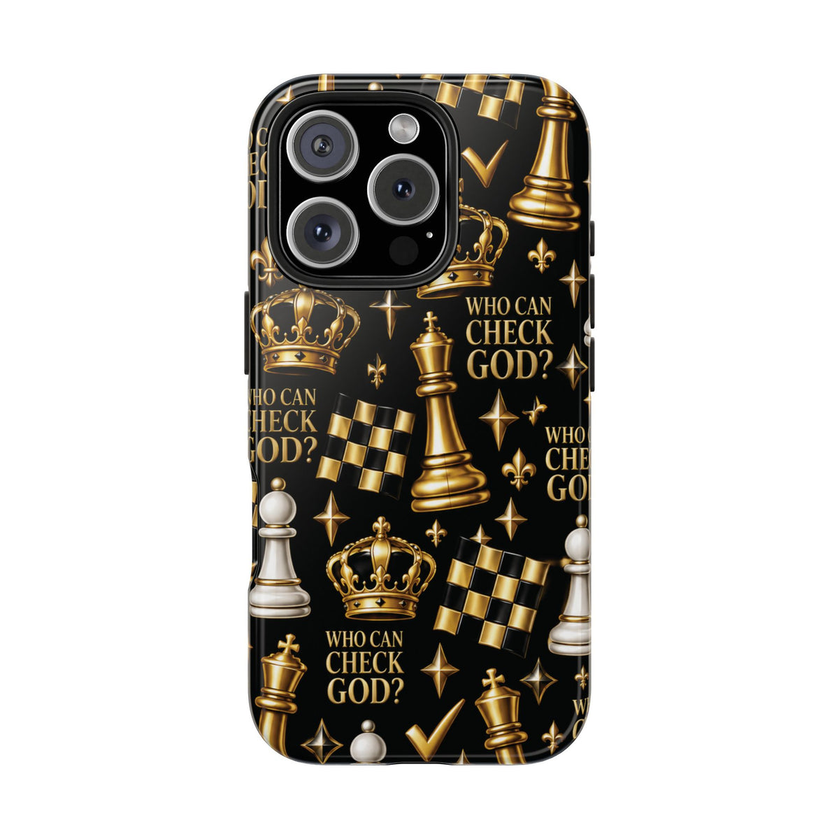 Who Can Check God? Faith Chess Tough Phone Case | Pray & Bloom