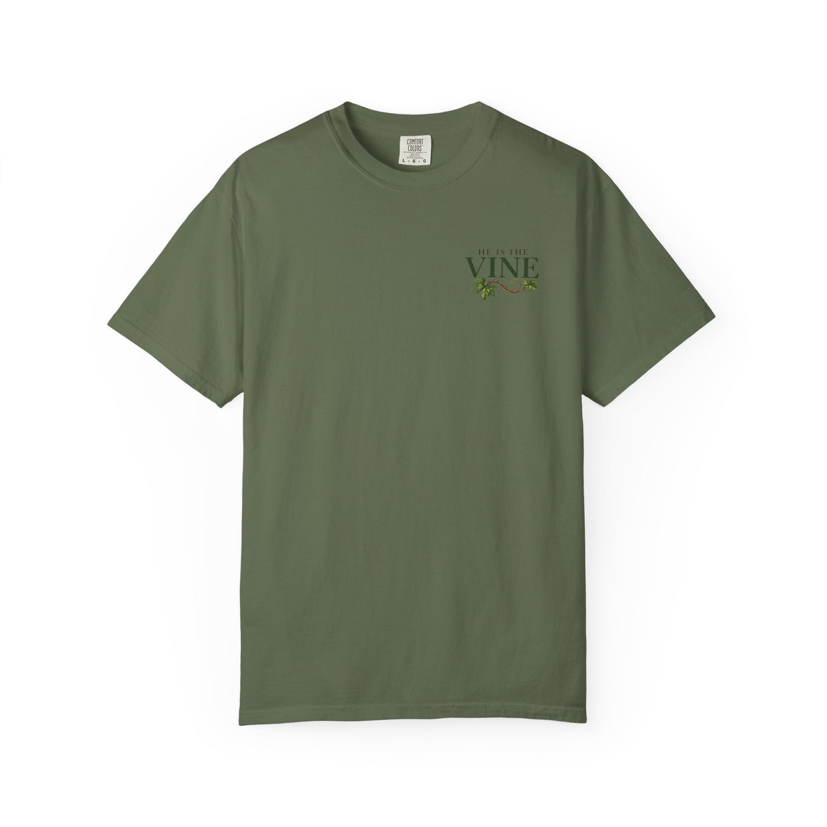 He Is the Vine Christian T-Shirt| John 15:5 Faith Based Tee| Pray & Bloom