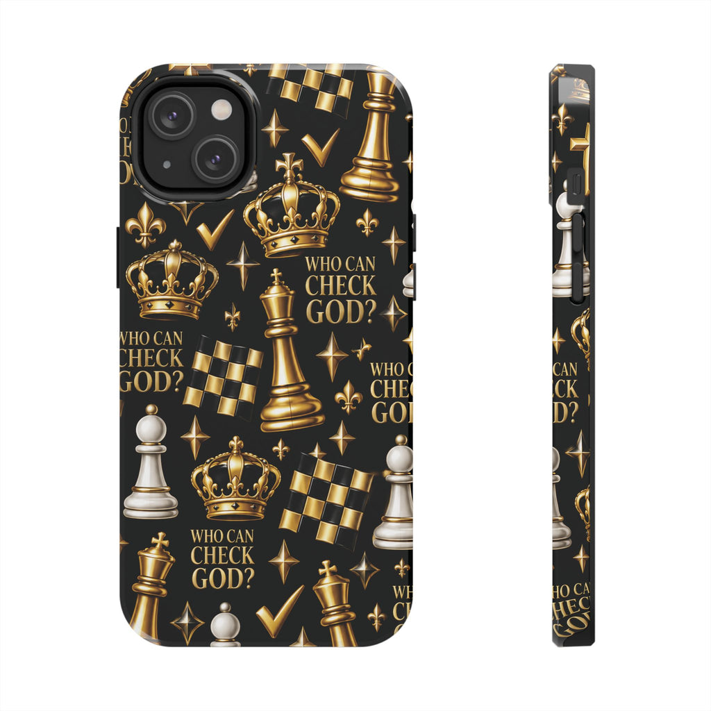 Who Can Check God? Faith Chess Tough Phone Case | Pray & Bloom