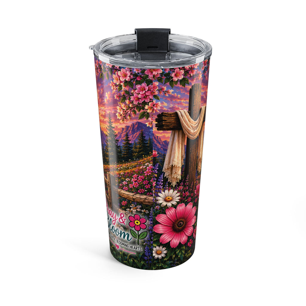 Walk by Faith, Not by Sight Christian Tumbler | 2 Corinthians 5:7 | Pray & Bloom