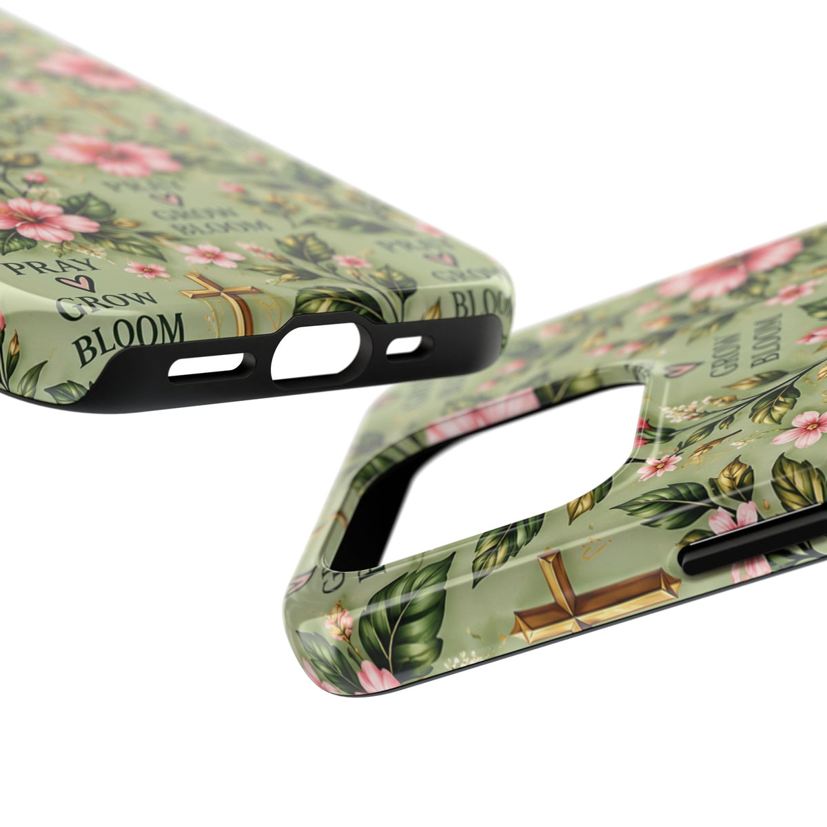 Pray Grow Bloom Christian Phone Case | Floral Faith Case | Pray & Bloom
