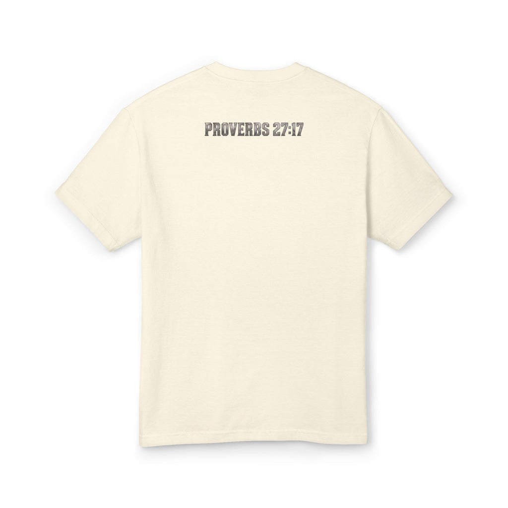 Iron Sharpens Iron Christian T-Shirt | Proverbs 27:17 | Pray & Bloom
