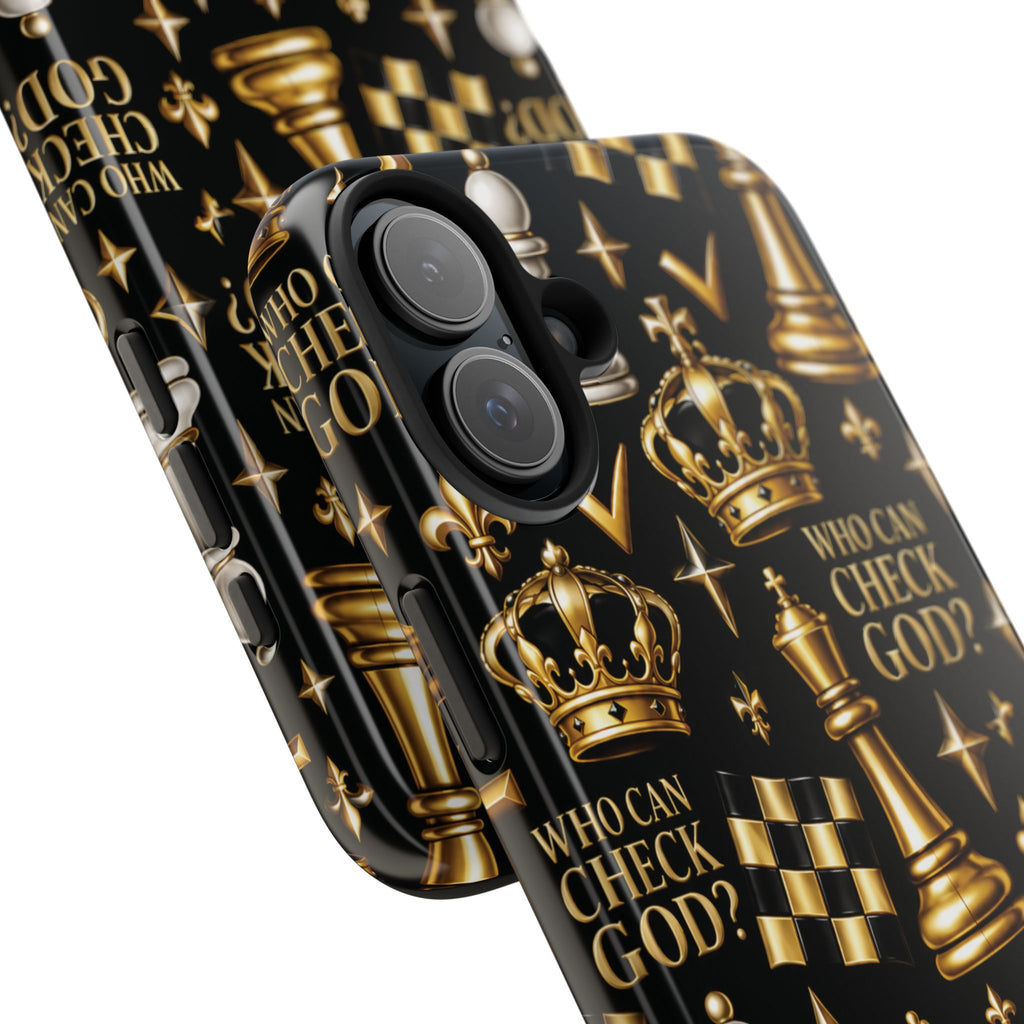 Who Can Check God? Faith Chess Tough Phone Case | Pray & Bloom