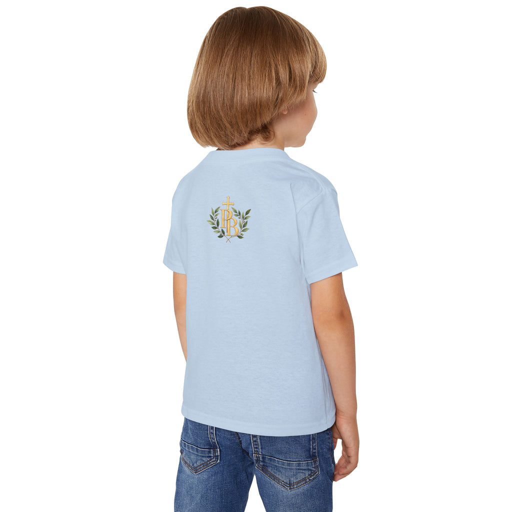 Brave Like David Kids Christian T-Shirt | David & Goliath Faith Tee | Pray & Bloom