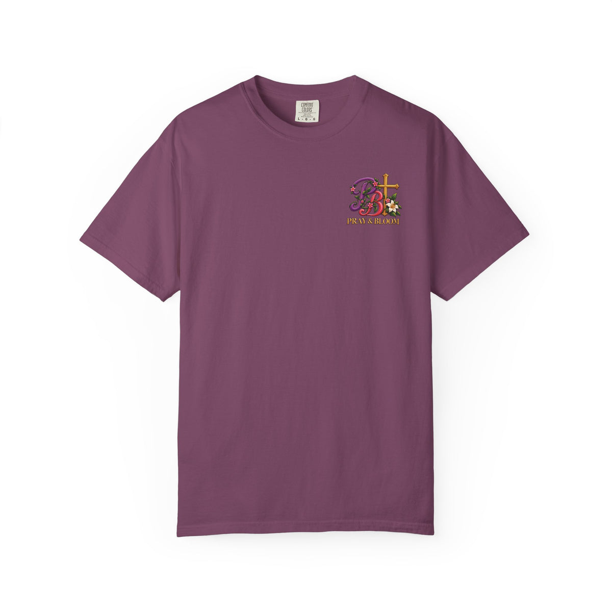 In His Hands Christian T-Shirt | Romans 8:28 Faith Tee | Every Thread Has a Purpose | Pray & Bloom