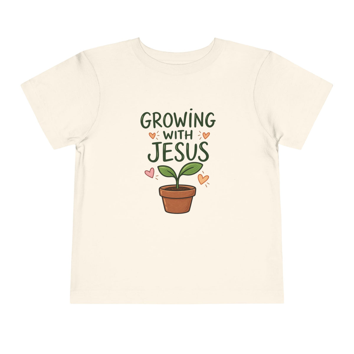 Growing With Jesus Kids T-Shirt | Christian Toddler Tee | Pray & Bloom