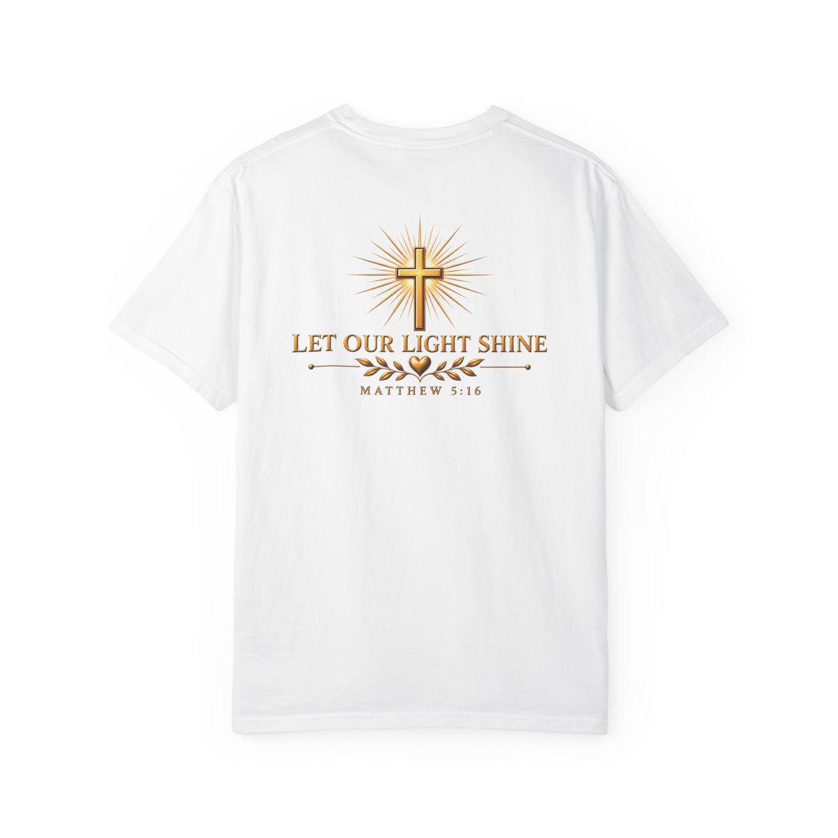 Let Your Light Shine Christian T-Shirt | Matthew 5:16 Faith Tee | Pray & Bloom
