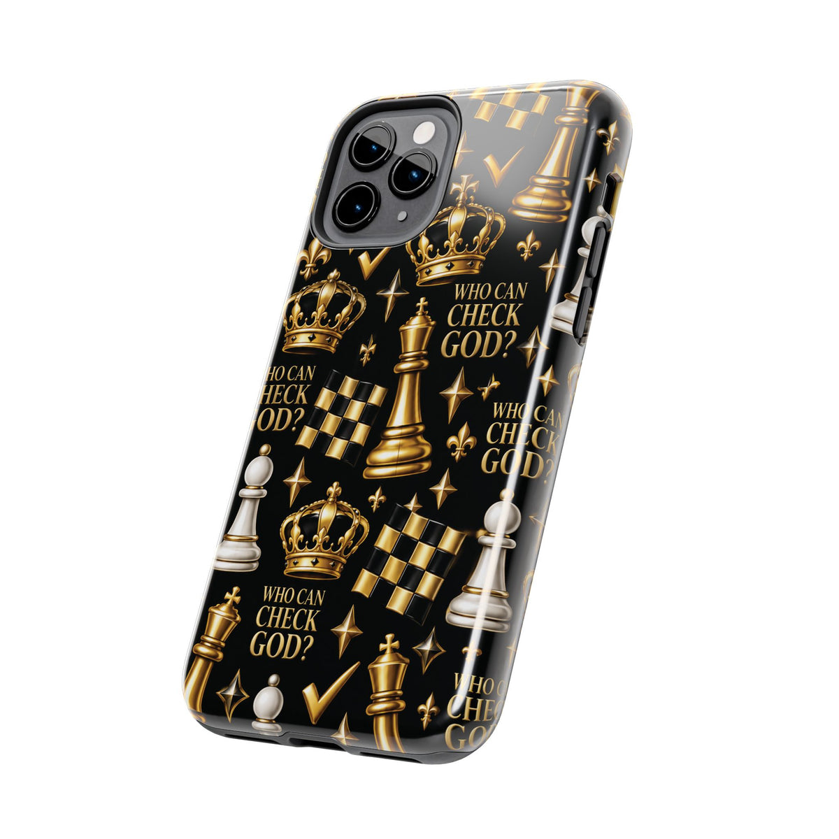 Who Can Check God? Faith Chess Tough Phone Case | Pray & Bloom