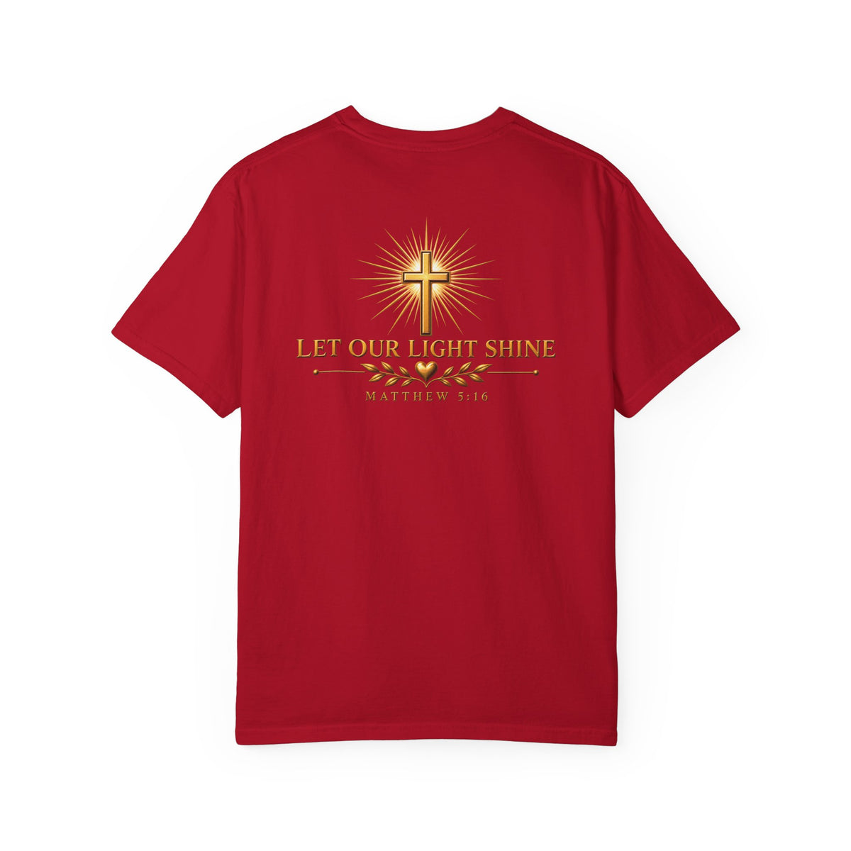 Let Your Light Shine Christian T-Shirt | Matthew 5:16 Faith Tee | Pray & Bloom