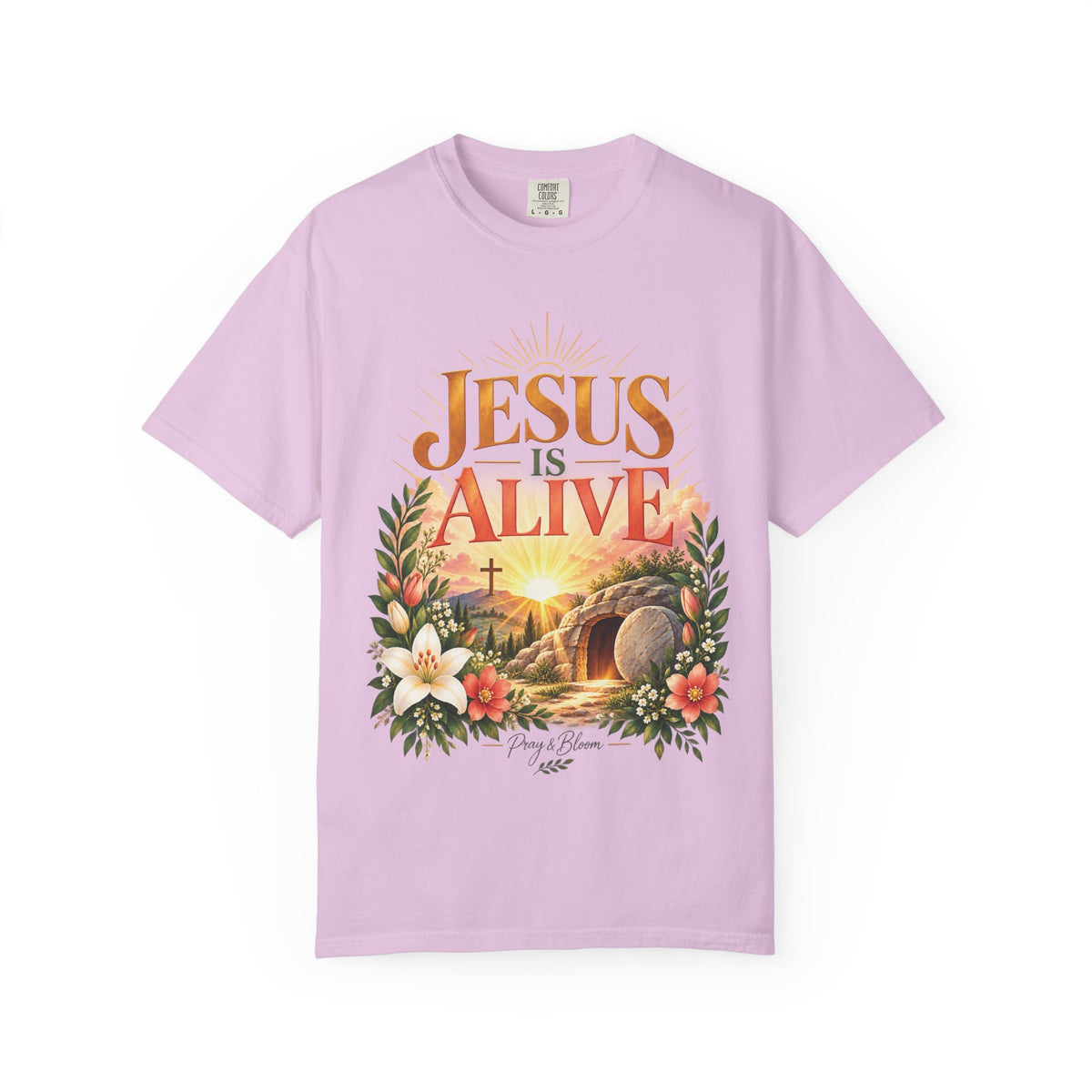 Jesus Is Alive Christian T-Shirt | Resurrection Faith Tee | Pray & Bloom