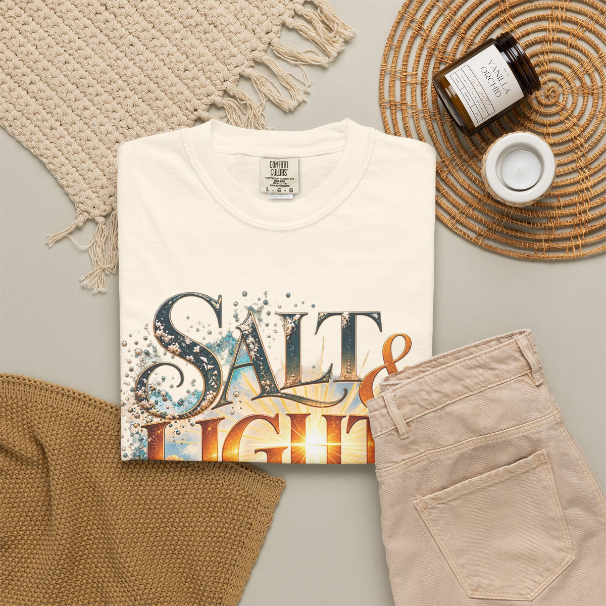 Salt & Light Christian T-Shirt | Matthew 5:13–16 Faith Tee | Pray & Bloom