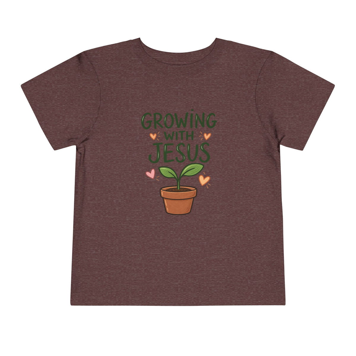 Growing With Jesus Kids T-Shirt | Christian Toddler Tee | Pray & Bloom