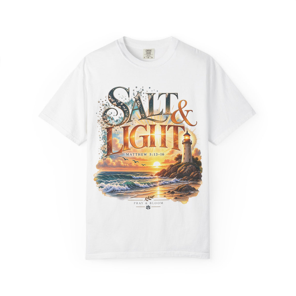 Salt & Light Christian T-Shirt | Matthew 5:13–16 Faith Tee | Pray & Bloom
