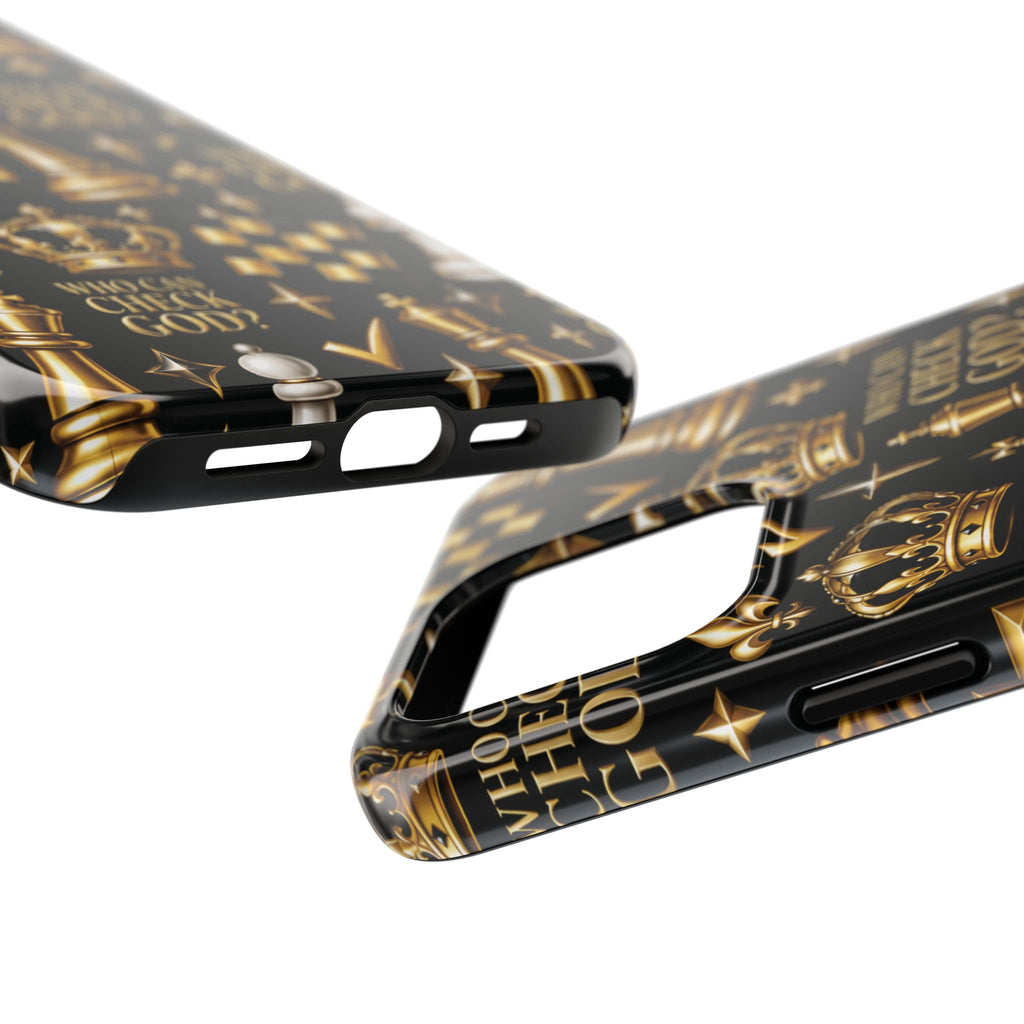 Who Can Check God? Faith Chess Tough Phone Case | Pray & Bloom
