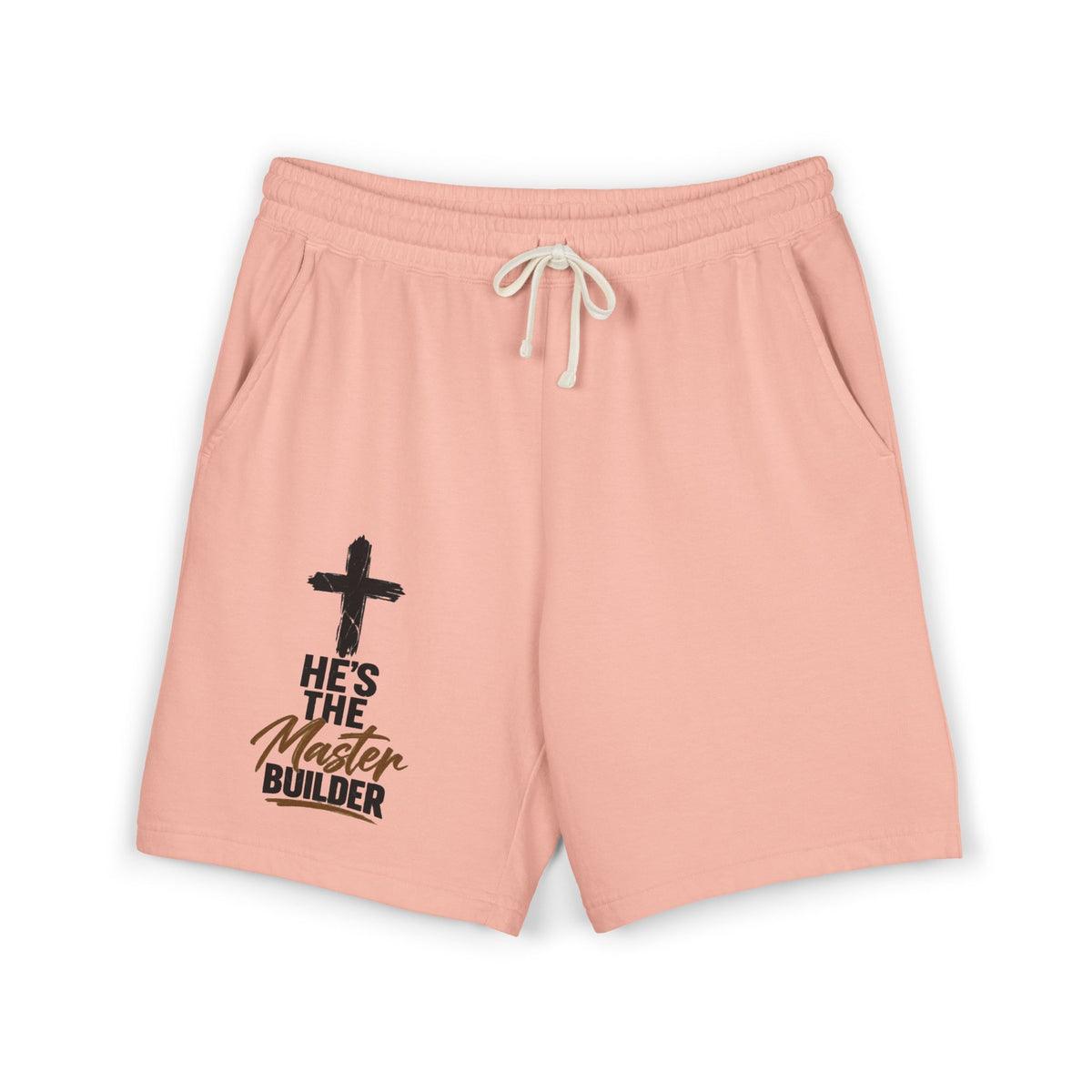 He’s the Master Builder Christian Sweat Shorts | Pray & Bloom