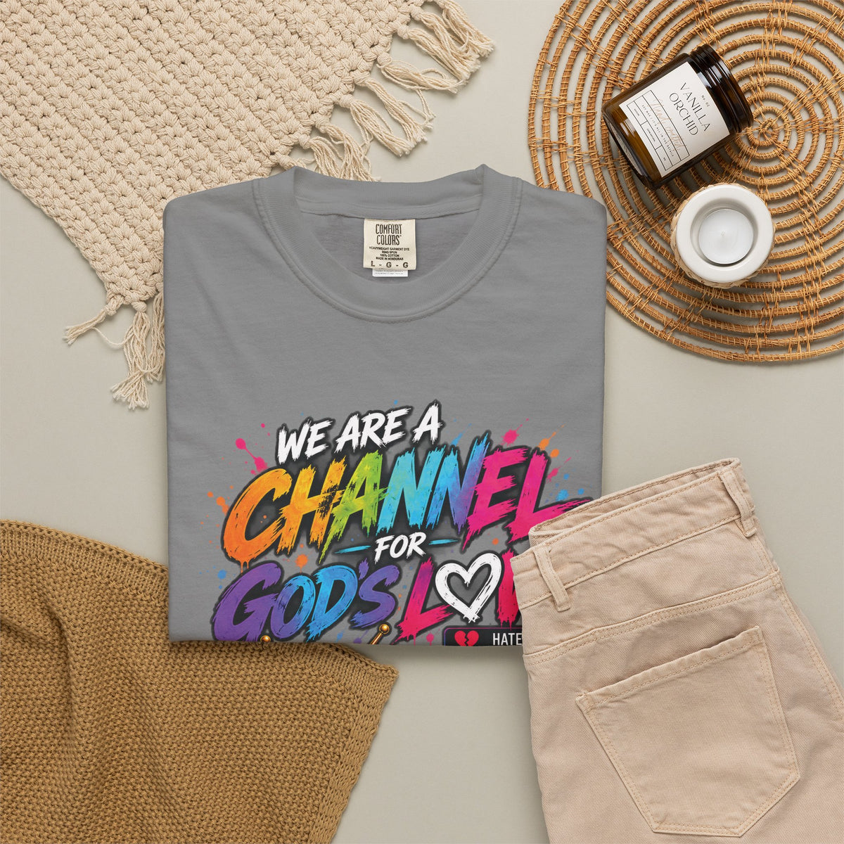 Channel for God's Love Christian T-Shirt | 1 John 4:7-8 | Pray & Bloom