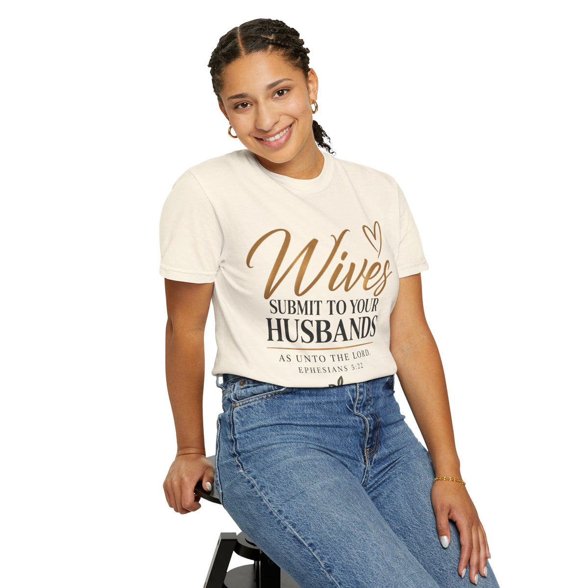 Wives Submit to Your Husbands Christian Marriage T-Shirt | Ephesians 5:22 | Pray & Bloom