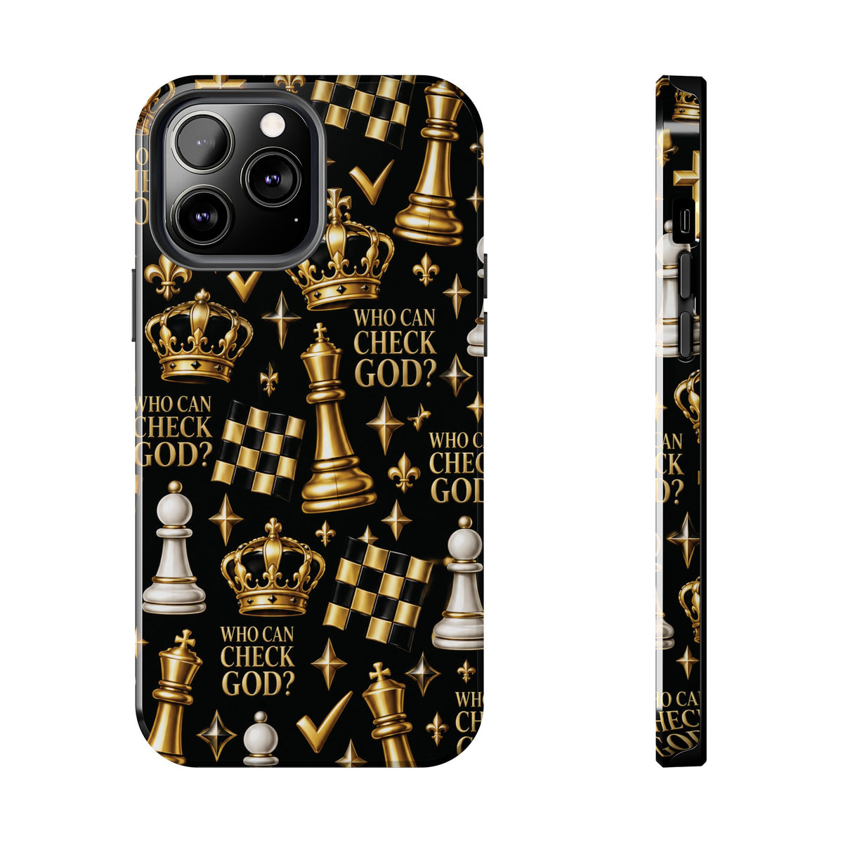 Who Can Check God? Faith Chess Tough Phone Case | Pray & Bloom