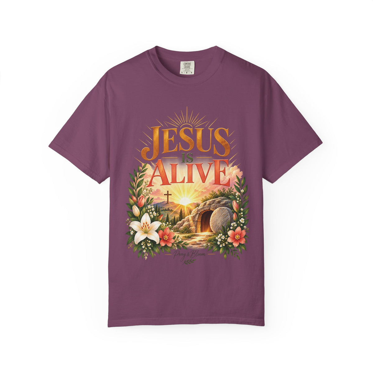 Jesus Is Alive Christian T-Shirt | Resurrection Faith Tee | Pray & Bloom