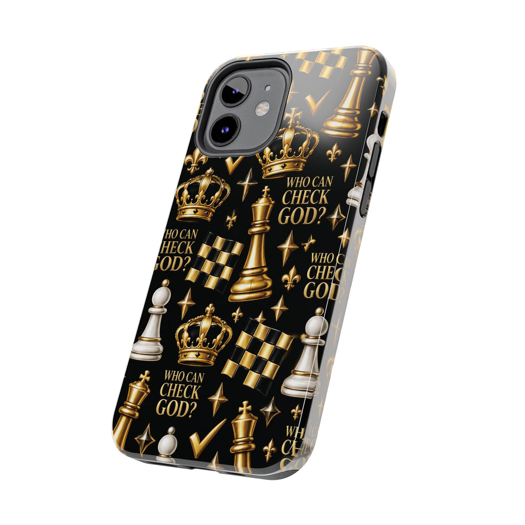 Who Can Check God? Faith Chess Tough Phone Case | Pray & Bloom