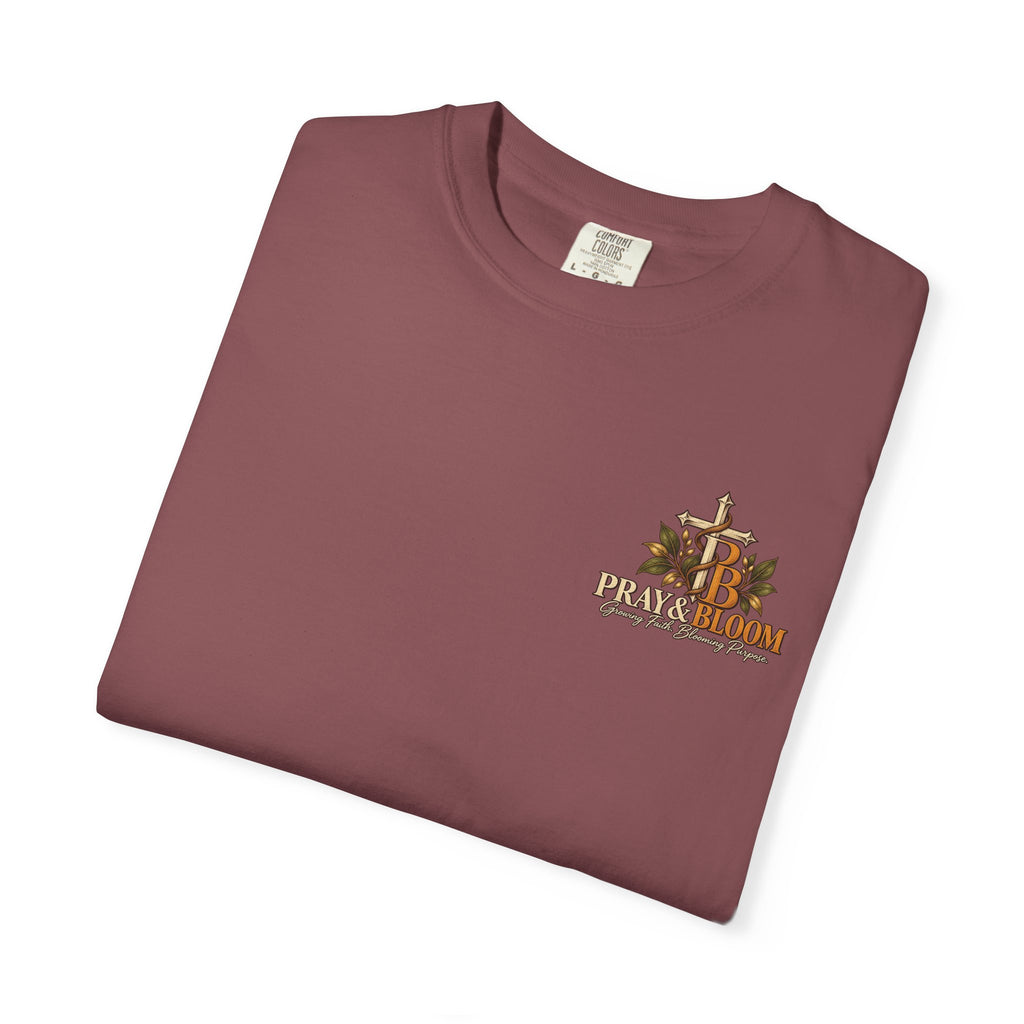 Grounded and Rooted in Him Christian T- Shirt | Pray & Bloom