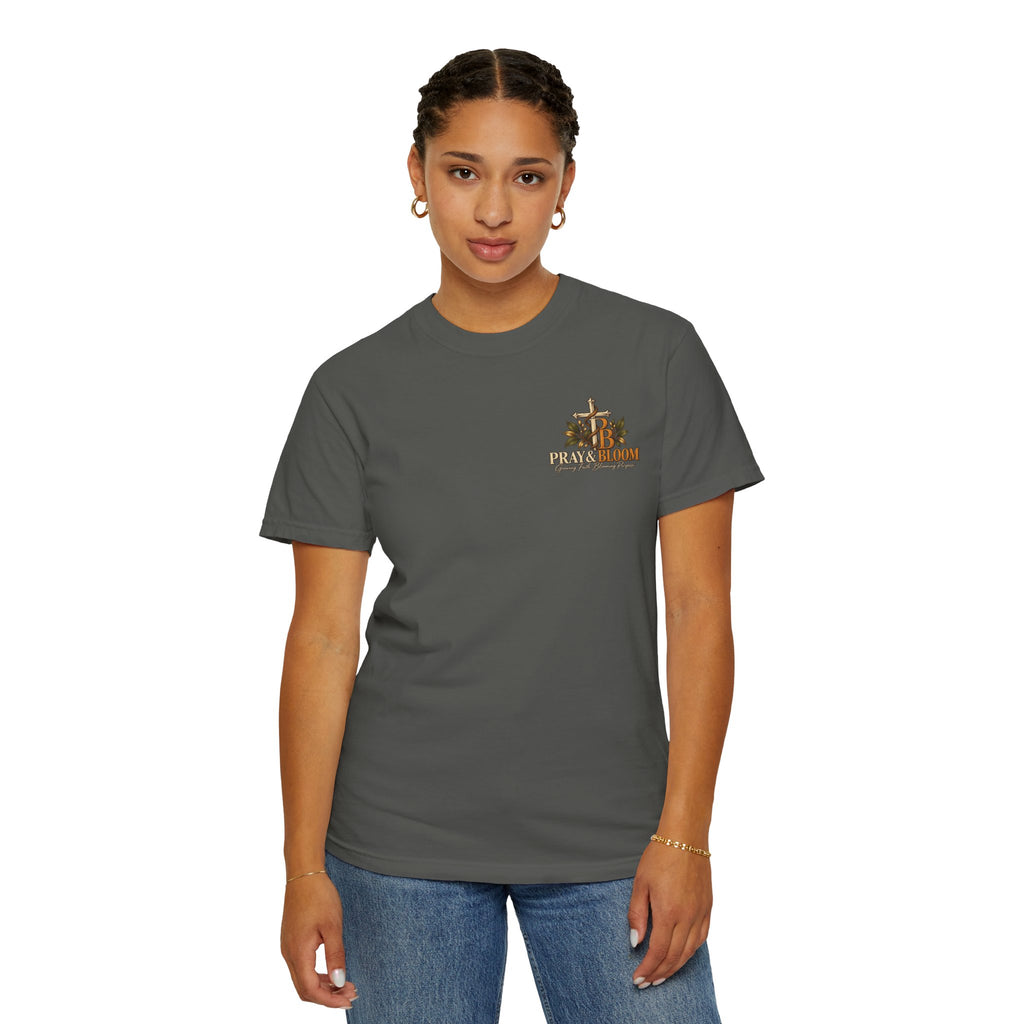 Grounded and Rooted in Him Christian T- Shirt | Pray & Bloom